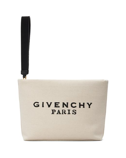 Givenchy Natural Canvas Pouch