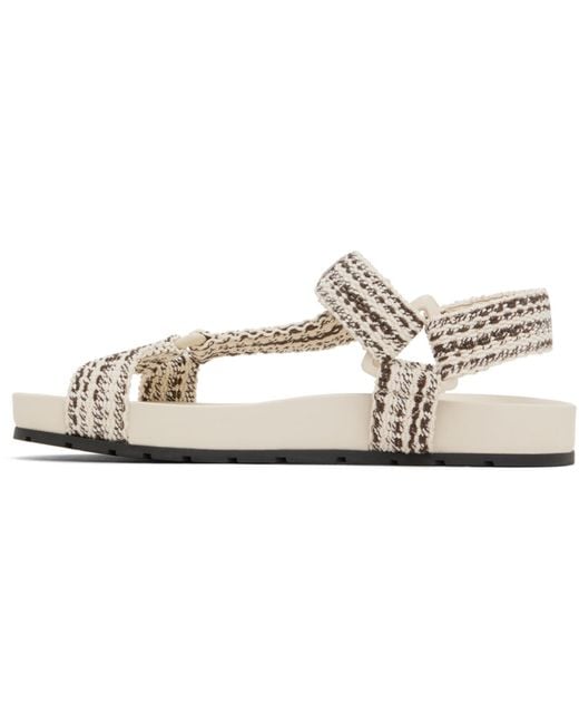 Bottega Veneta Black Off- Trip Sandals for men