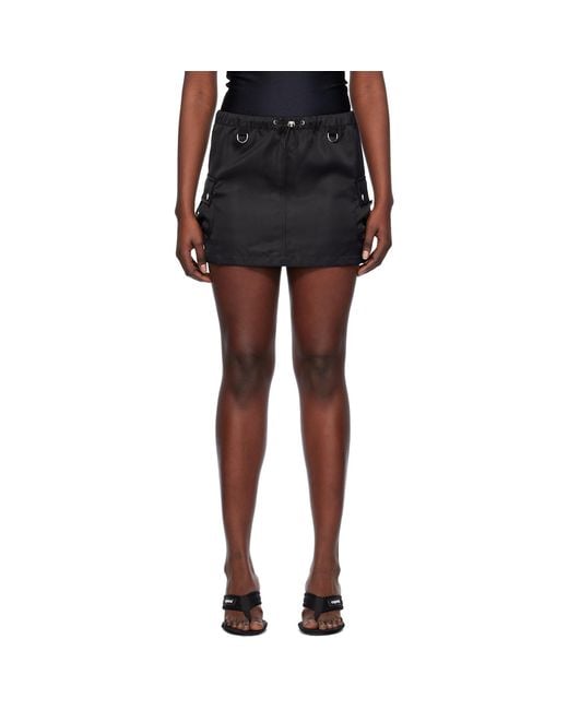Coperni Black Tailored Cargo Miniskirt