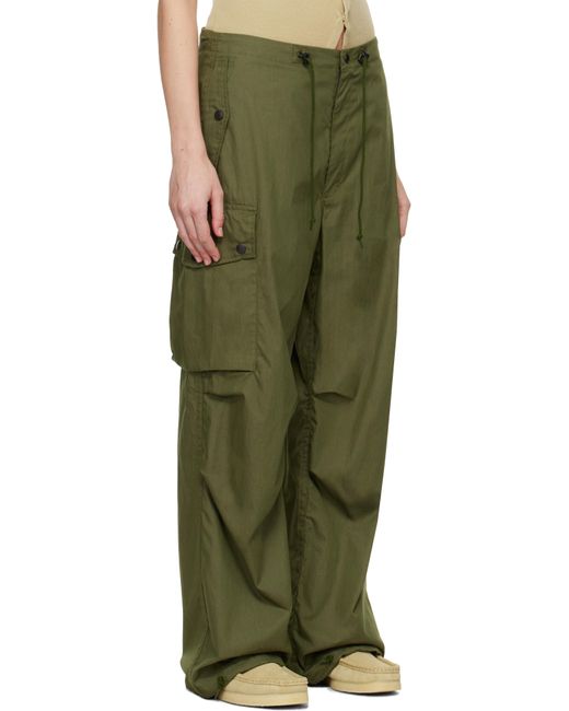 Needles Green Khaki Field Cargo Pants