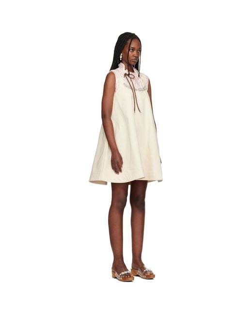 Simone Rocha Black A-Line Minidress