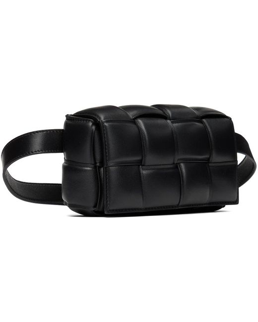 Bottega Veneta Black Small Cassette Belt Bag