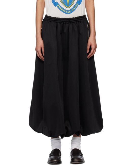 Needles Black Balloon Track Midi Skirt