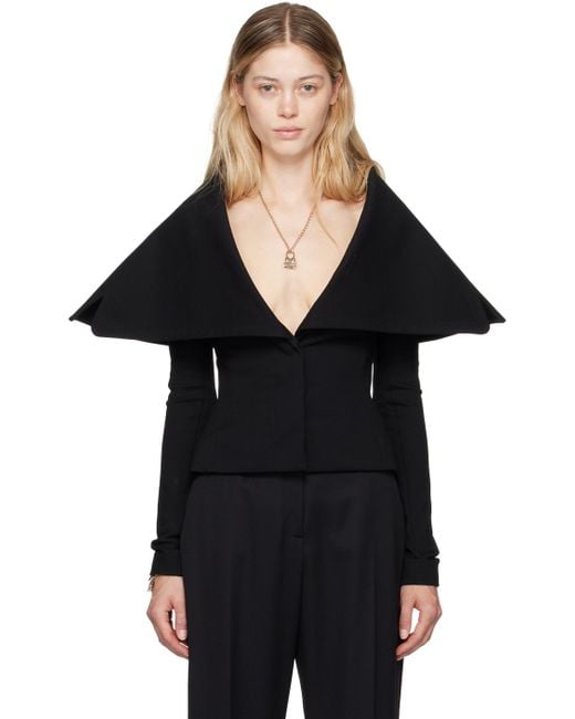 Jacquemus Black Blazer With Collar