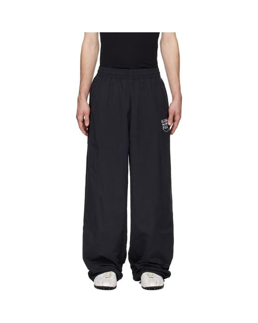Vetements Black 'Global Mf' Track Pants for men