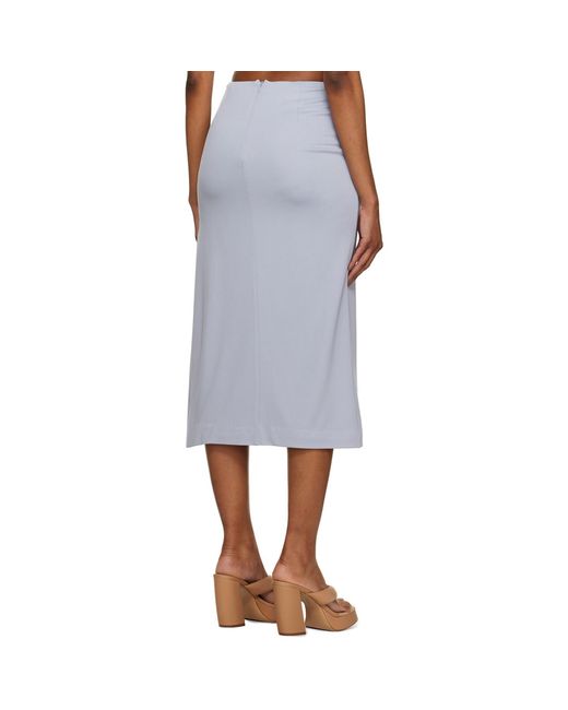 Third Form Black Mode Split Side Midi Skirt