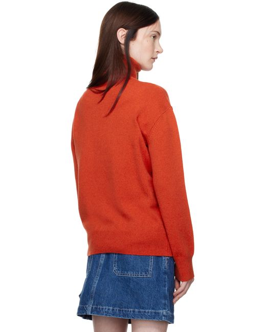 A.P.C. Red Alma Turtleneck