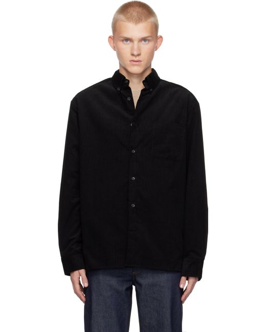 メンズ A.P.C. Mateo ロゴ シャツ Black