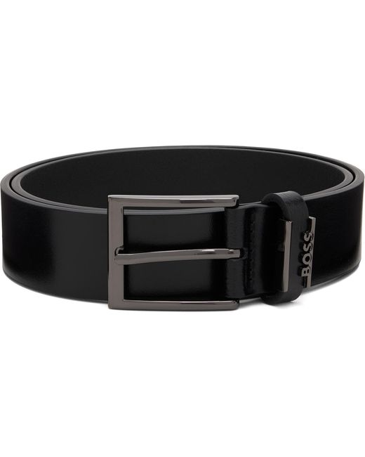 Boss Black Brushed Hardware Belt for men