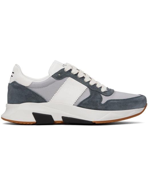Tom Ford Black Gray jagga Sneakers for men