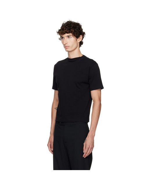 HODAKOVA Black Double T-Shirt for men