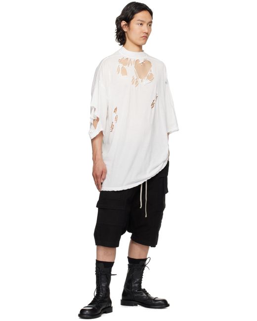 メンズ Rick Owens ブラック Hollywood Creatch Pods カーゴショートパンツ Black