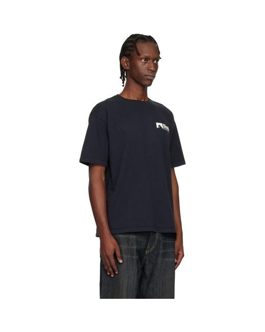 Rhude Black Ramatuelle Intl Racing T-Shirt for men