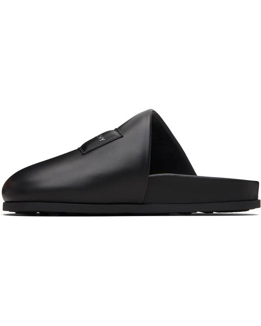 Givenchy Black Puffy Nappa Leather Mule Loafers for men