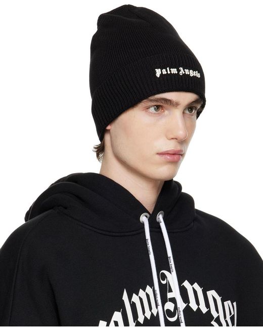 Palm Angels Cotton Classic Logo Beanie 