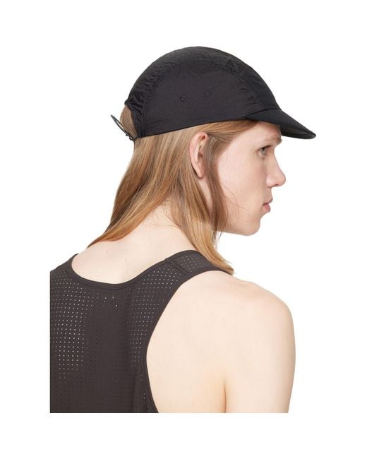 Satisfy Black Rippy Trail Cap for men