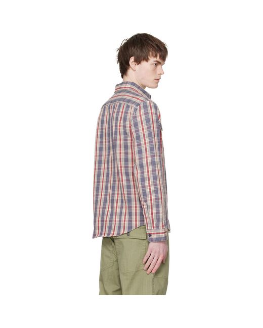 RRL Red Off- Lee Shirt for men