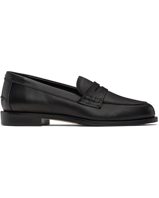 Aeyde Black Oscar Leather Loafers