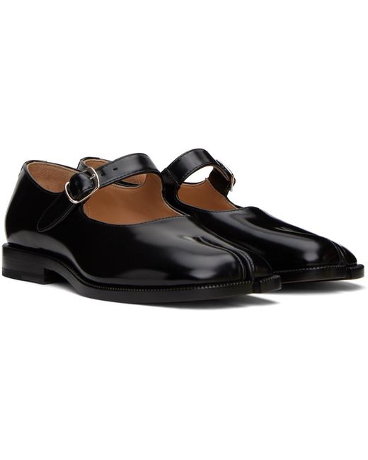 Flâneurs de style chaussure charles ix noirs à bout tabi Maison Margiela en coloris Black