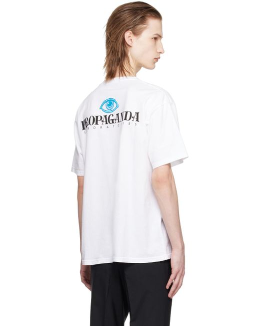 Undercover White Printed T-shirt for men