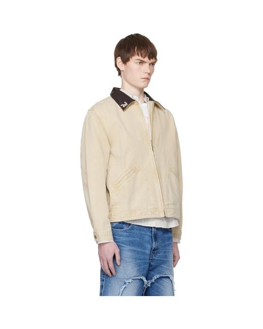 Carne Bollente Blue 'Moto Rabbit Rides Again' Denim Jacket for men