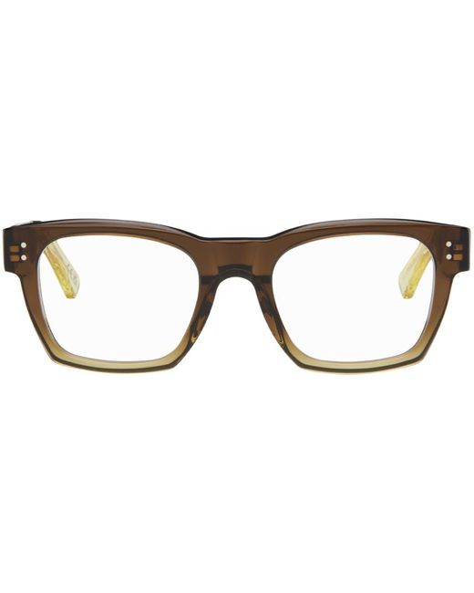 Marni Black Brown & Yellow Abiod Glasses for men