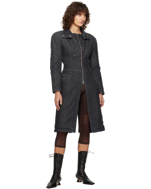 Miista Black Emile Lace-Up Boots