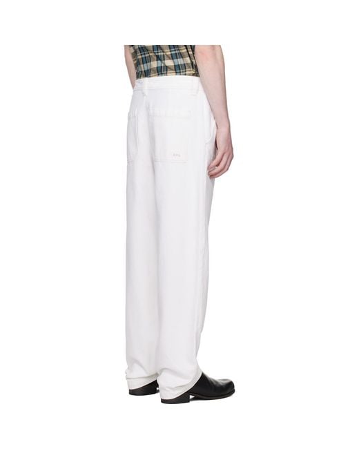 A.P.C. White Off- Gustav Jeans for men