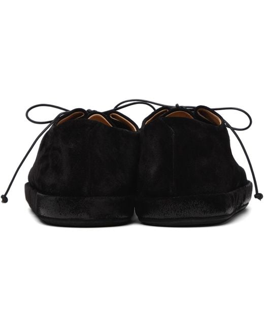 Marsèll Black Scatopelle Suede Sneakers for men