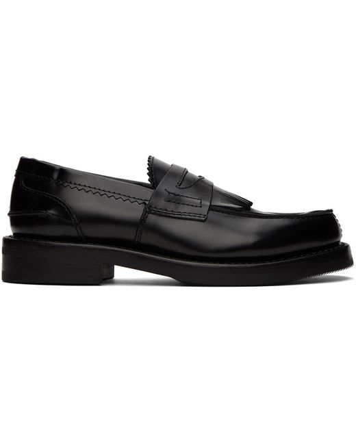 Our Legacy Black Serrated Loafers for men