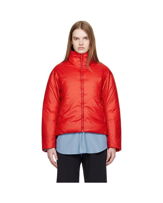 Veilance Red Conduit Down Jacket