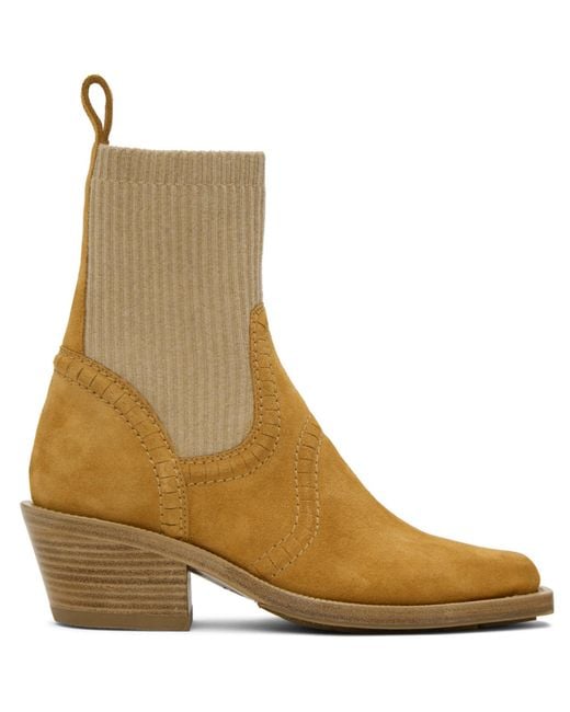 Chloé Brown Suede Boot