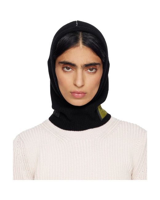 MM6 by Maison Margiela Black Access Labels Story Gauge 7 Balaclava