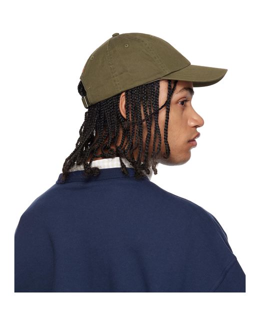 Polo Ralph Lauren Blue Khaki 'The Iconic' Cotton Chino Ball Cap for men