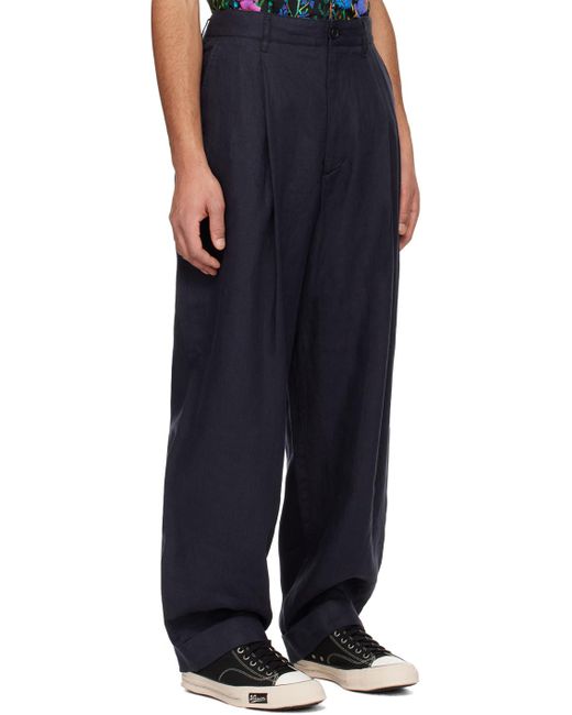 Enginee garments pantalon wp bleu marine Engineered Garments pour homme en coloris Black