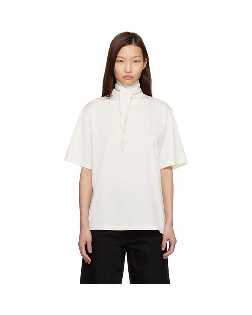 Lemaire White Off- Foulard T-Shirt