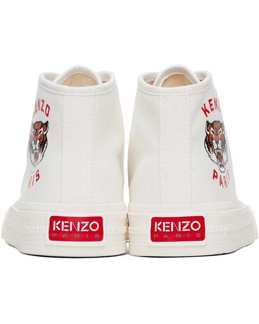 Baskets montantes foxy blanches à logos KENZO pour homme en coloris Black
