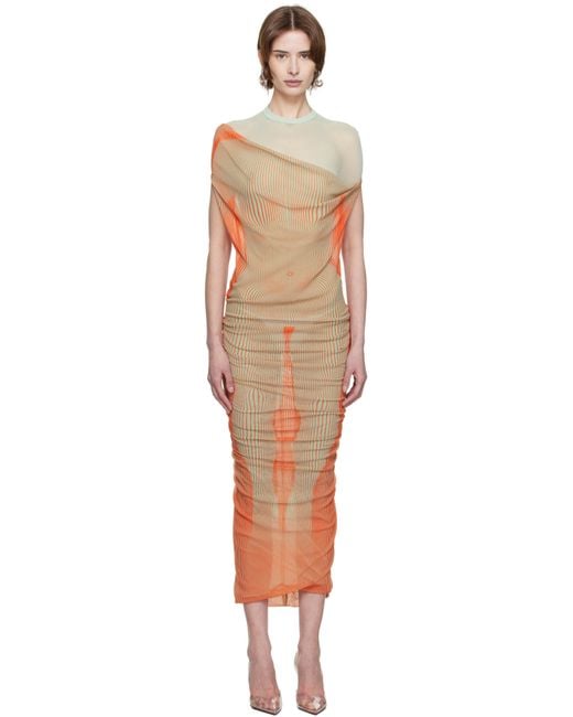 Jean Paul Gaultier Black 'The Draped Body Morphing' Maxi Dress