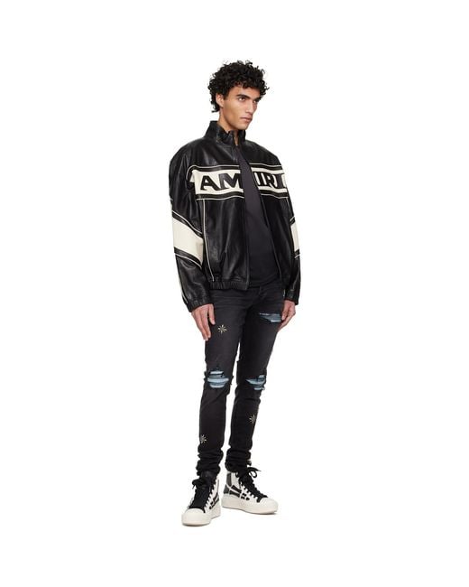 Amiri Black Stud Mx1 Jeans for men