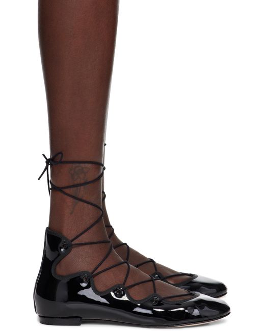 Ballerines Limbo Noires À Laçage Repetto en coloris Brown