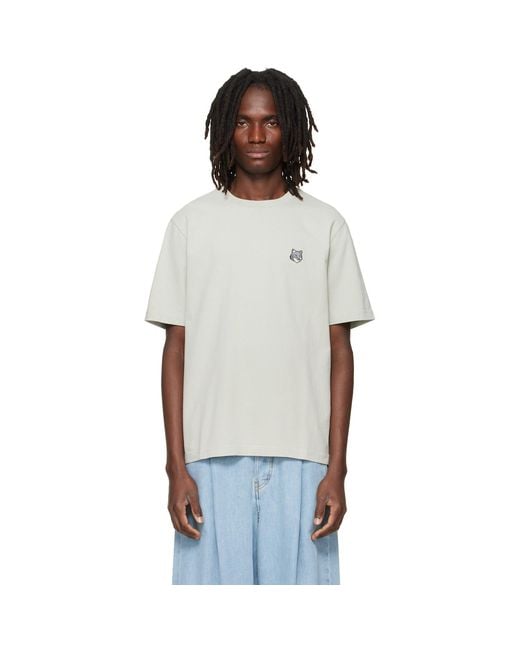Maison Kitsuné White Fox Head Comfort T-Shirt for men