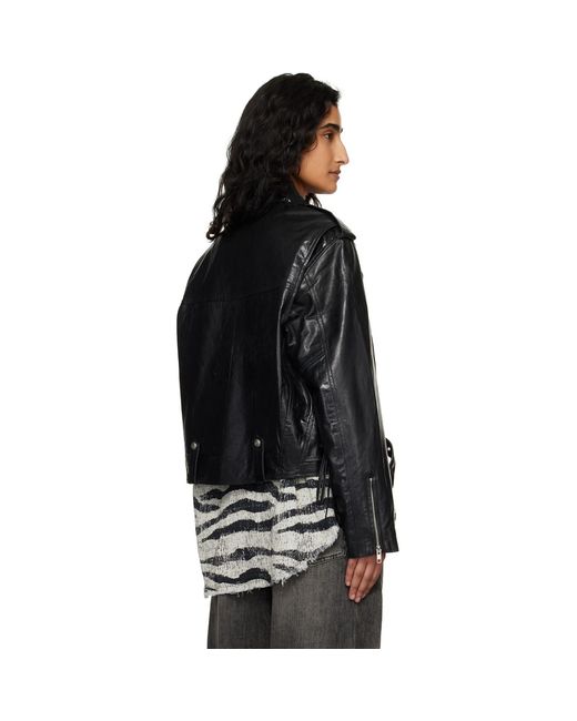 R13 Black Moto Leather Jacket