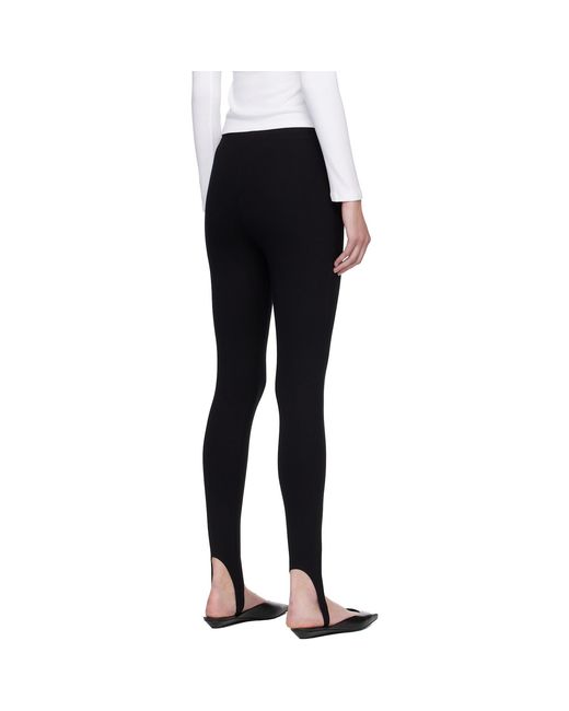 Leset Black Rio Stirrup Leggings