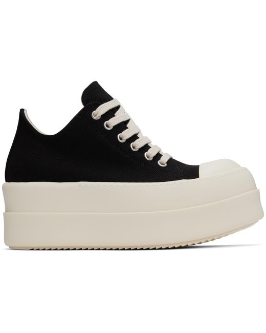 Rick Owens Black Porterville Double Bumper Low Sneaks Sneakers
