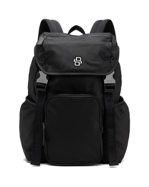 Boss Black Double B Monogram Backpack for men