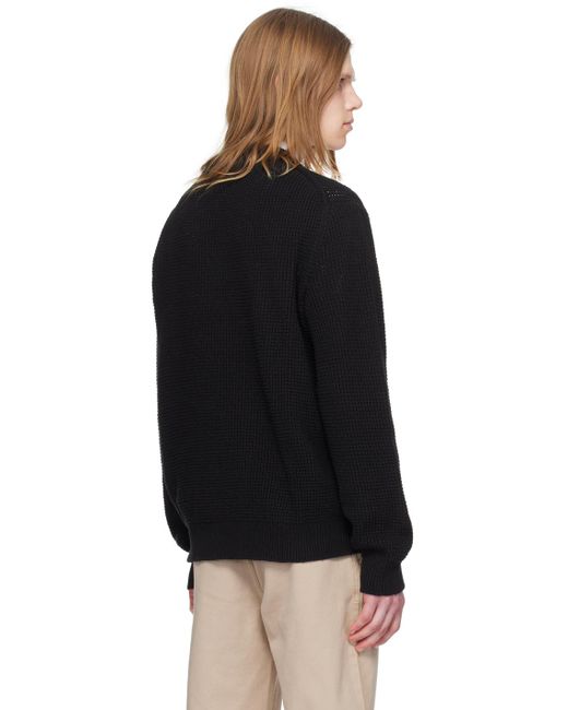 HUGO Black Relaxed-fit Sweater for men