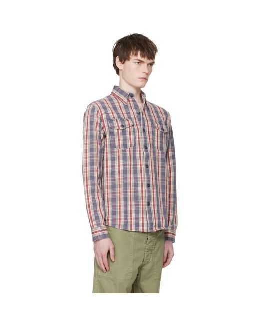 RRL Red Off- Lee Shirt for men