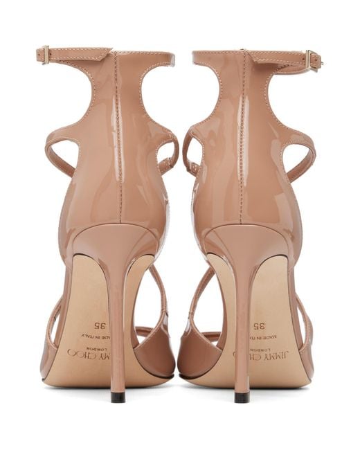 Jimmy Choo Metallic Azia 95 Heeled Sandals