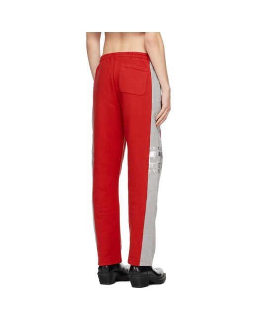 VTMNTS Red 'extreme System' Lounge Pants for men