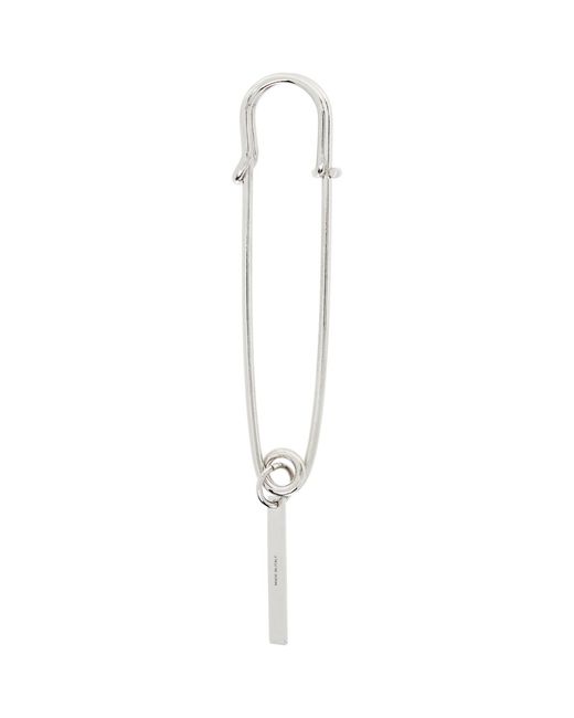 Dries Van Noten Black Safety Pin Brooch for men
